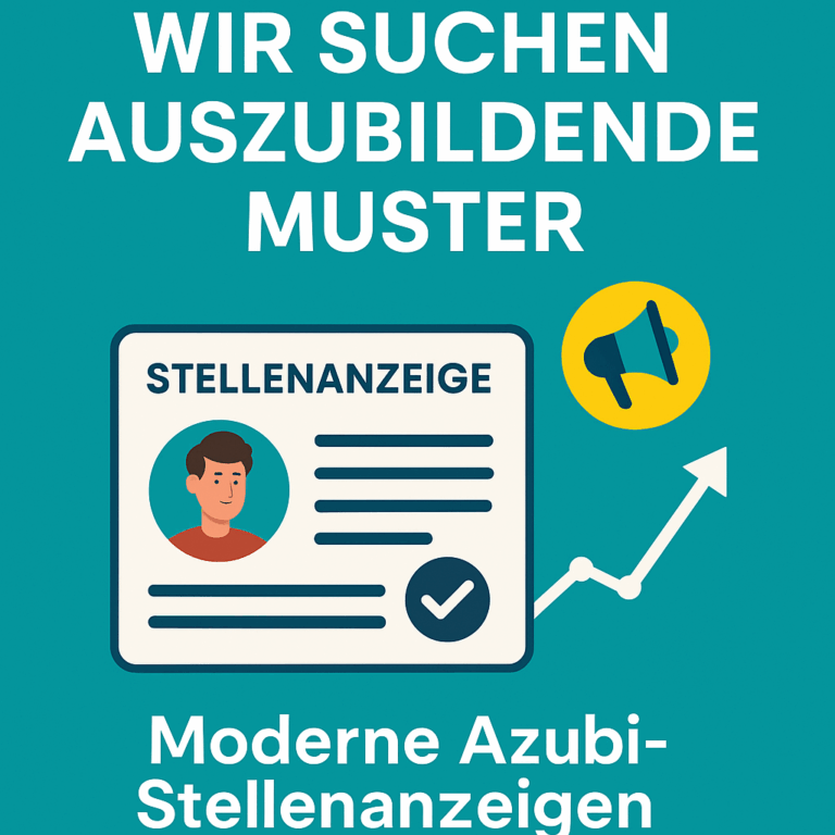 Wir suchen Auszubildende Muster